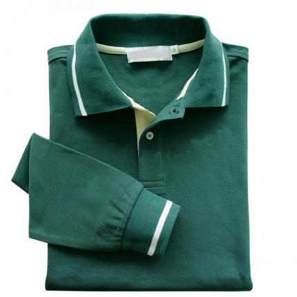 16個(gè)顏色，純棉長袖POLO衫定制，刺繡企業(yè)logo標(biāo)志
